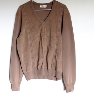 St Croix Knits Sweater Sz XL Zephyr Wool Suede